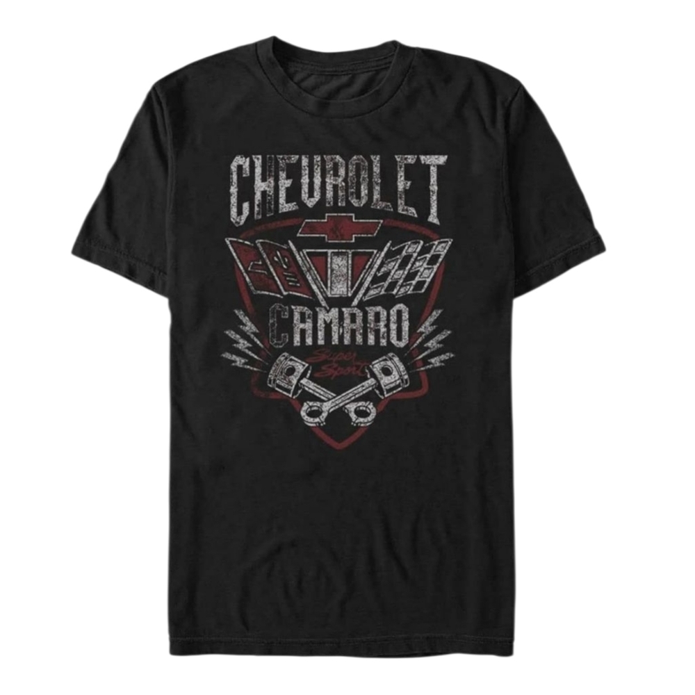 GM Chevrolet Camaro Super Sport Graphic Tee Black Cotton Shirt Mens Size 3XLT